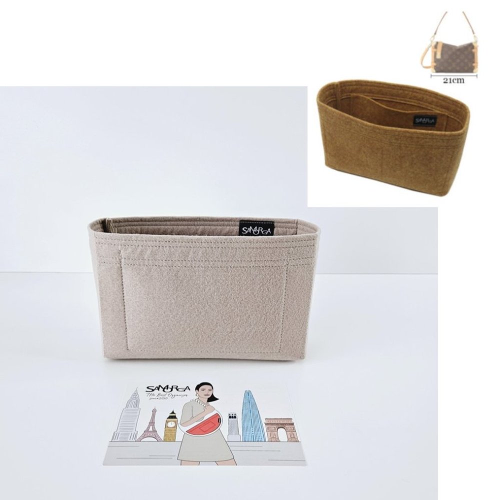 SAMORGA Bag Organizer for Louis Vuitton Side Trunk in Light Etoupe